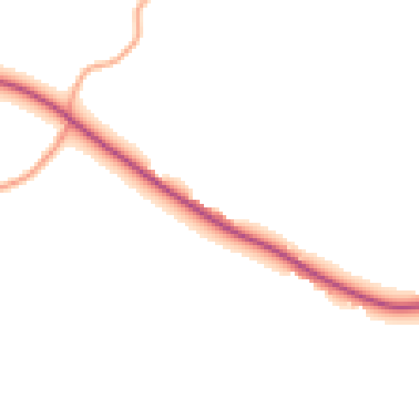 Daytime road noise heatmap for CM1 4PX