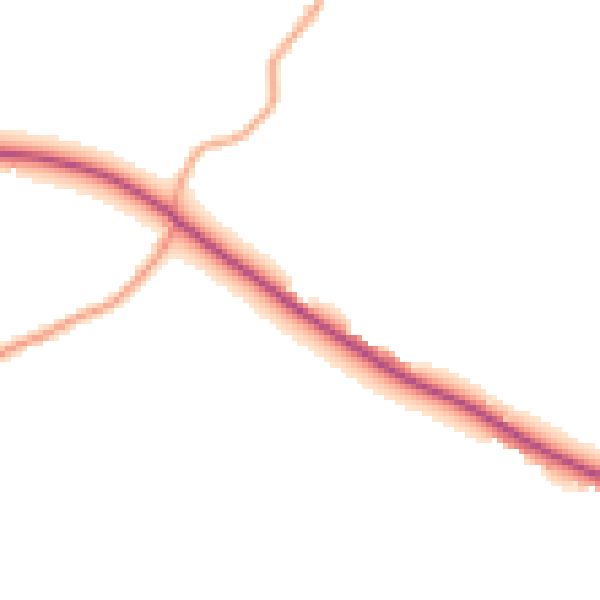 Daytime road noise heatmap for CM1 4QB