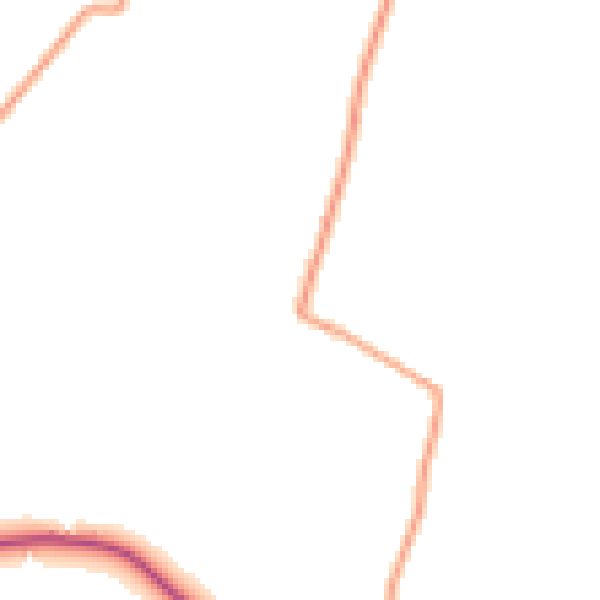 Daytime road noise heatmap for CM1 4RY