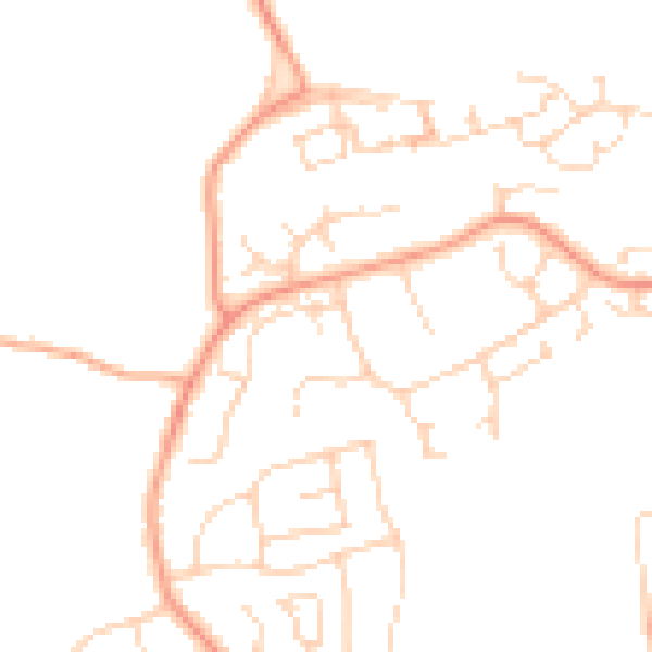 Daytime road noise heatmap for CM1 4UW