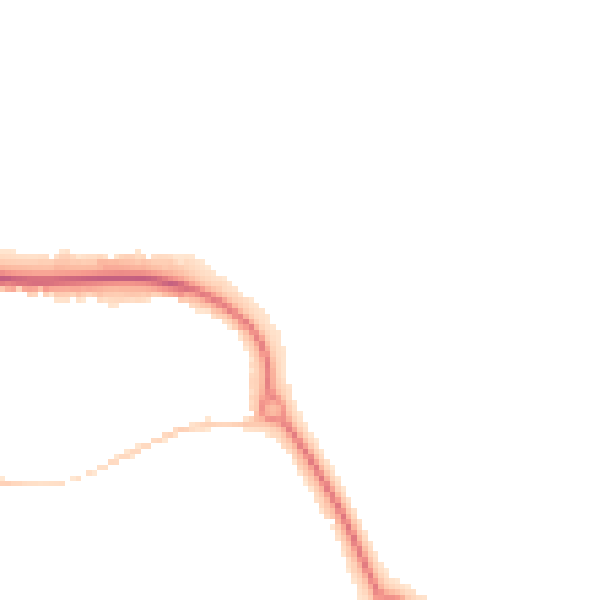 Night-time road noise heatmap for CM1 6AH