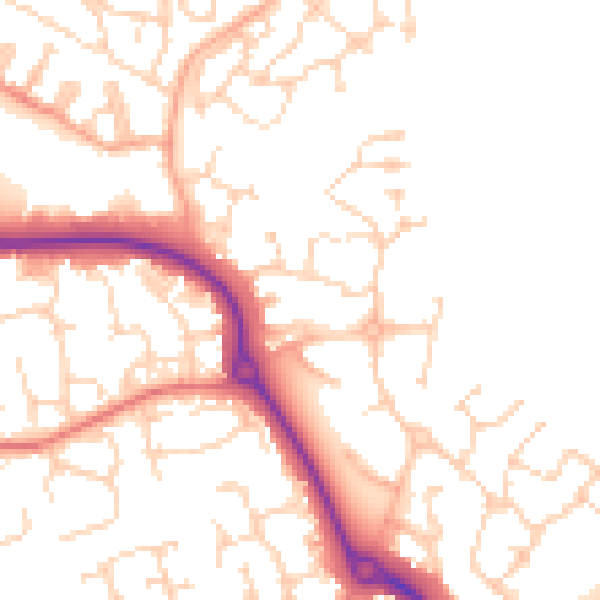 Daytime road noise heatmap for CM1 6AJ