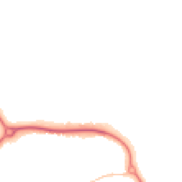 Night-time road noise heatmap for CM1 6AS