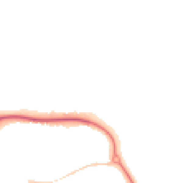 Night-time road noise heatmap for CM1 6AU