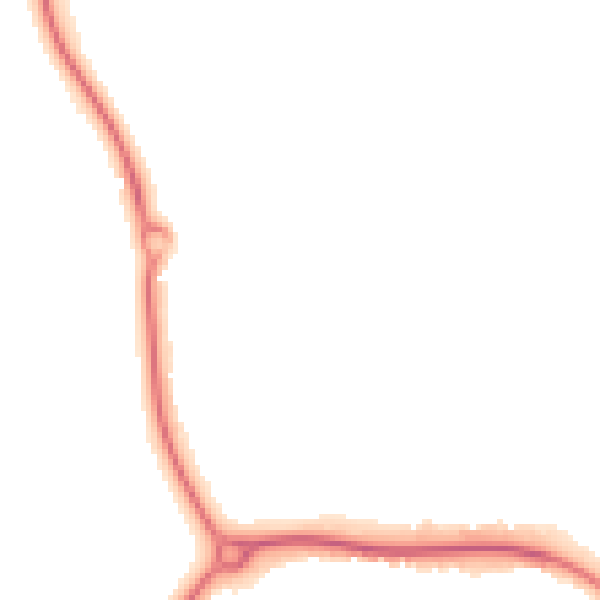 Night-time road noise heatmap for CM1 6AY