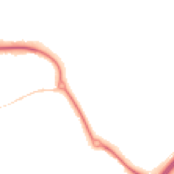Night-time road noise heatmap for CM1 6BH