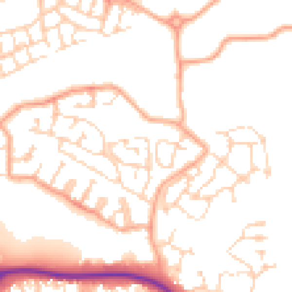 Daytime road noise heatmap for CM1 6BS