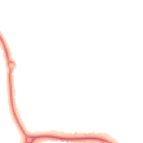 Night-time road noise heatmap for CM1 6BU