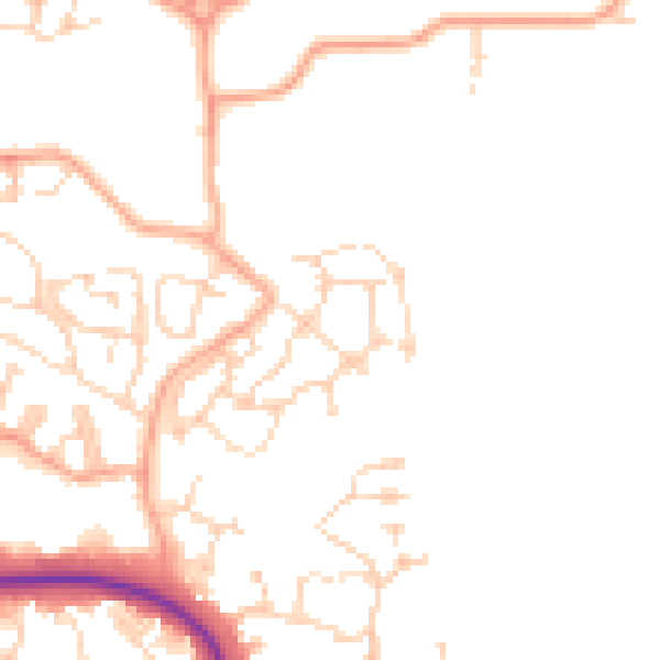Daytime road noise heatmap for CM1 6DE