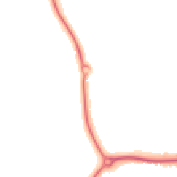 Night-time road noise heatmap for CM1 6DL
