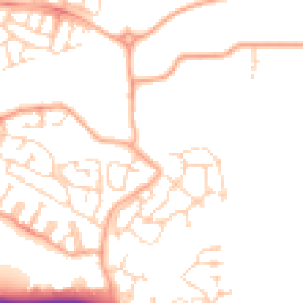 Daytime road noise heatmap for CM1 6DN