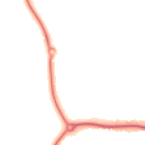 Night-time road noise heatmap for CM1 6DQ