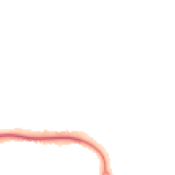 Night-time road noise heatmap for CM1 6DU