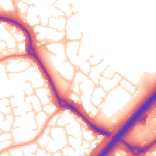 Daytime road noise heatmap for CM1 6EA