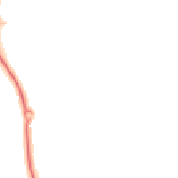 Night-time road noise heatmap for CM1 6EP