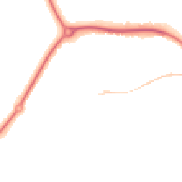 Night-time road noise heatmap for CM1 6FB