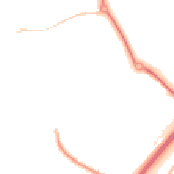 Night-time road noise heatmap for CM1 6GQ
