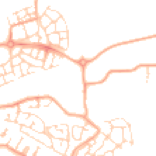Daytime road noise heatmap for CM1 6GR