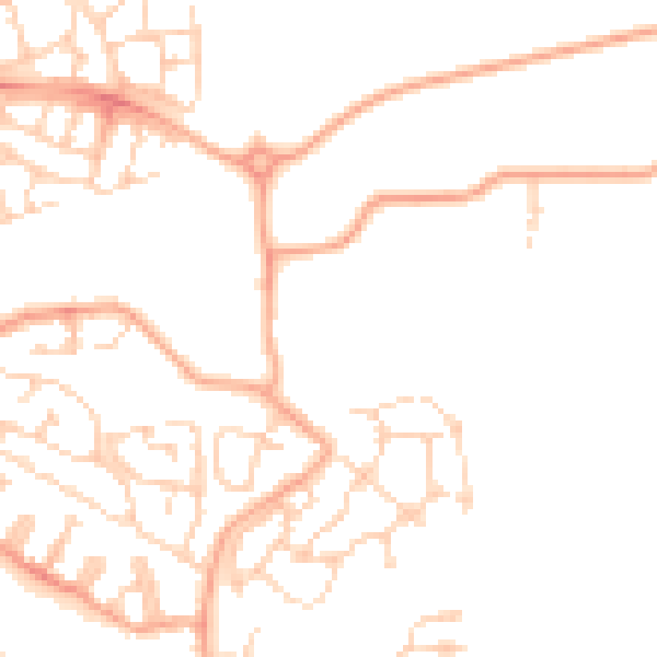 Daytime road noise heatmap for CM1 6HP