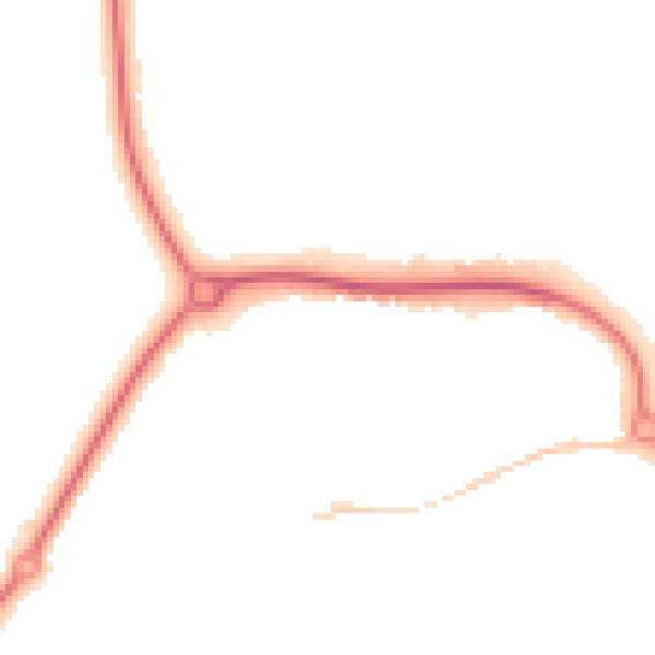 Night-time road noise heatmap for CM1 6SY
