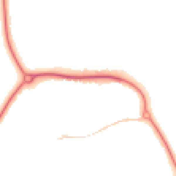 Night-time road noise heatmap for CM1 6UG