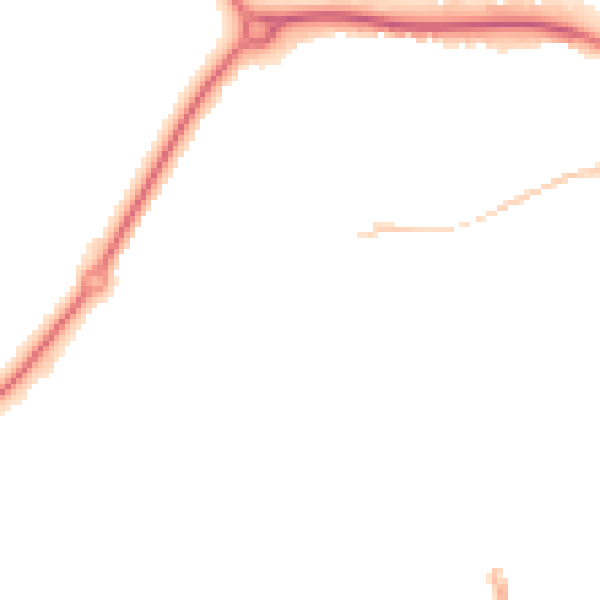 Night-time road noise heatmap for CM1 6UT