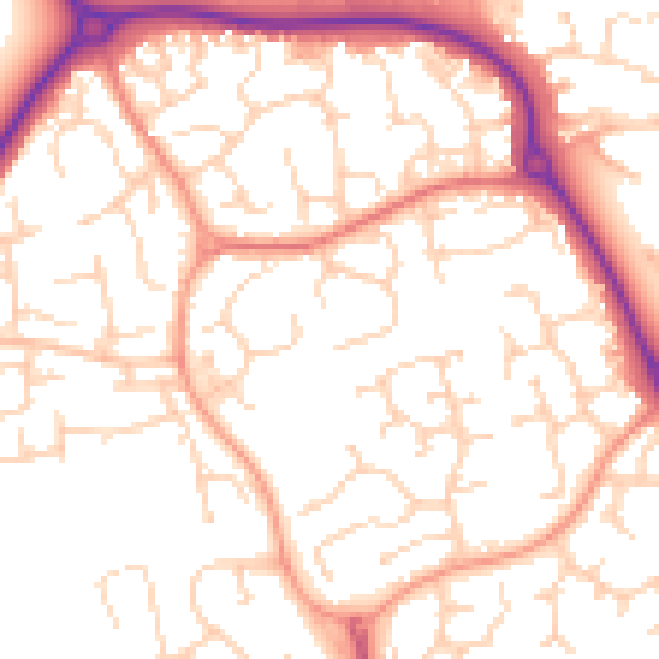 Daytime road noise heatmap for CM1 6XF