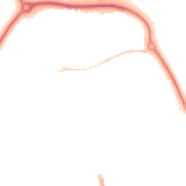 Night-time road noise heatmap for CM1 6XF