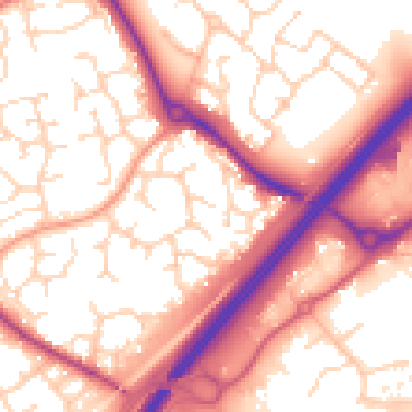 Daytime road noise heatmap for CM1 6YF