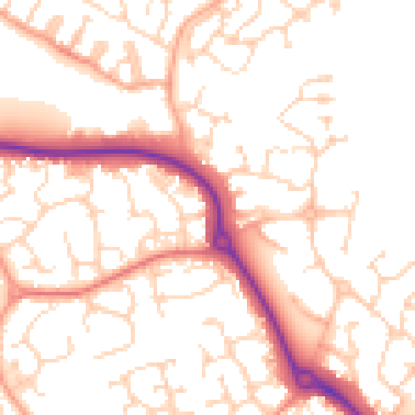 Daytime road noise heatmap for CM1 6ZP