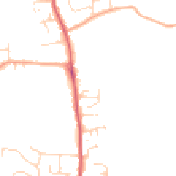 Daytime road noise heatmap for CM1 7AP