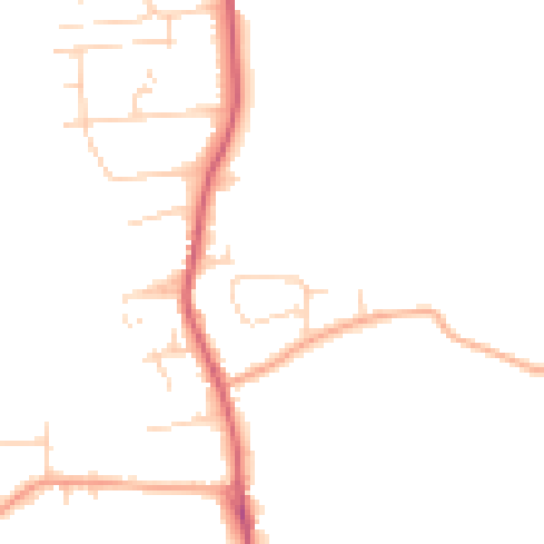 Daytime road noise heatmap for CM1 7BH