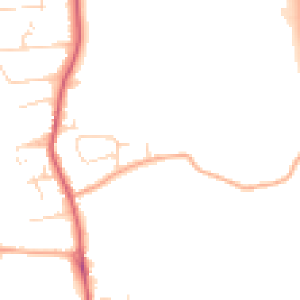 Daytime road noise heatmap for CM1 7BL