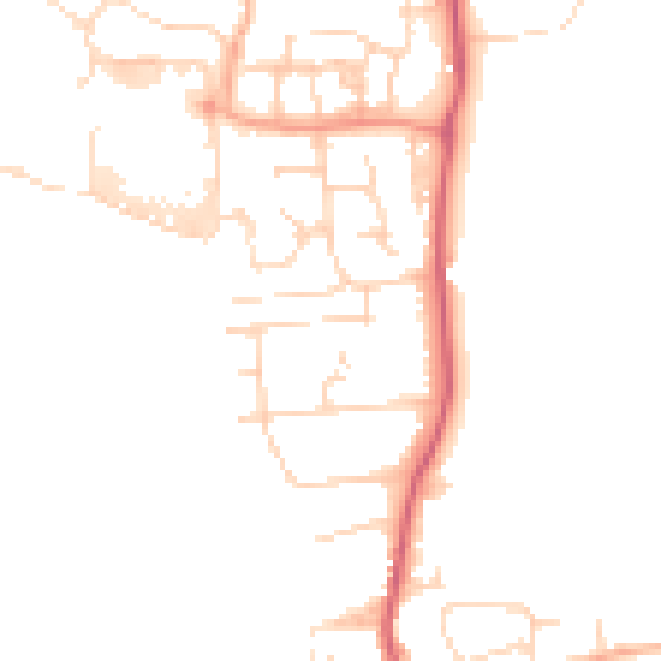 Daytime road noise heatmap for CM1 7EZ