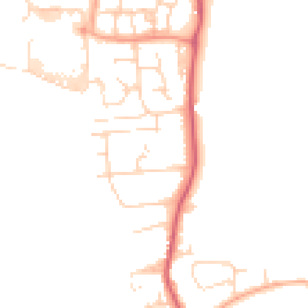 Daytime road noise heatmap for CM1 7GE