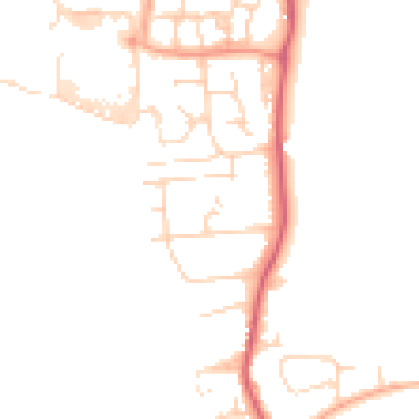 Daytime road noise heatmap for CM1 7HD