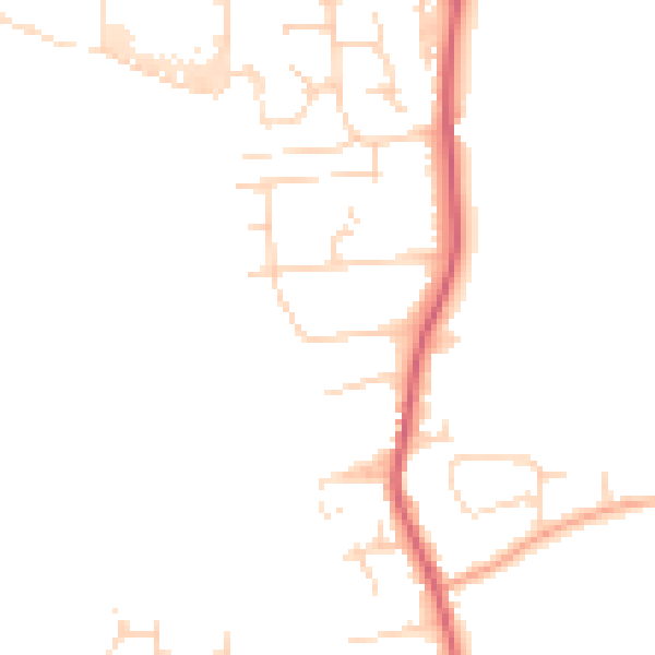 Daytime road noise heatmap for CM1 7HE