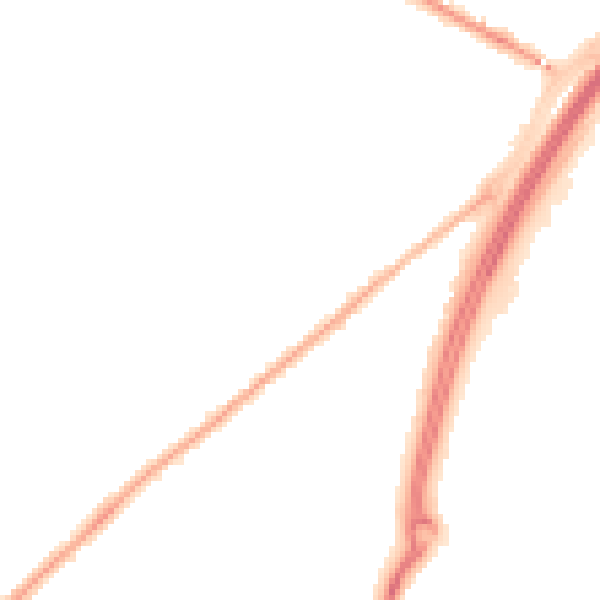 Night-time road noise heatmap for CM1 7HT