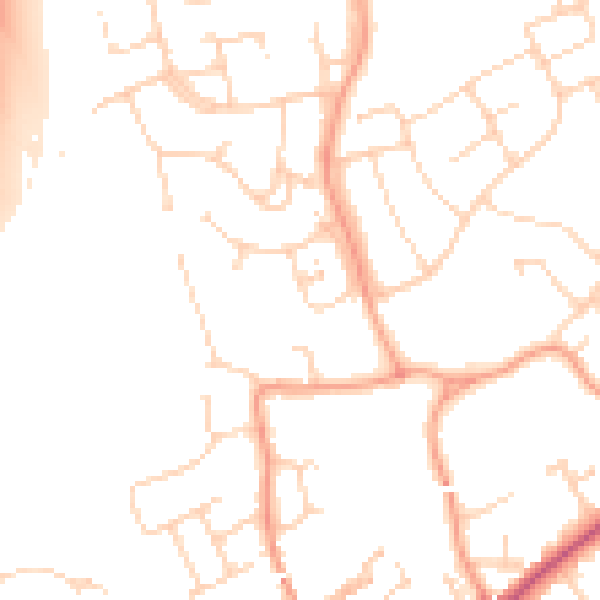 Daytime road noise heatmap for CM1 7PB