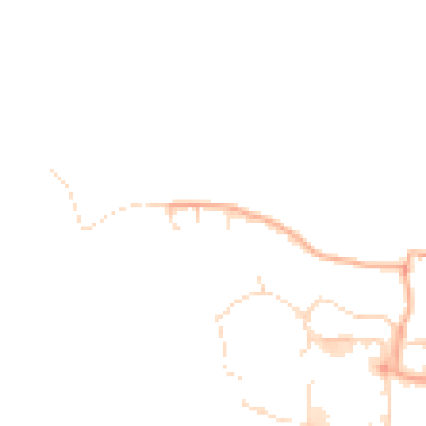 Daytime road noise heatmap for CM1 7TA