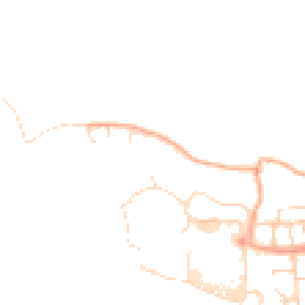 Daytime road noise heatmap for CM1 7TF