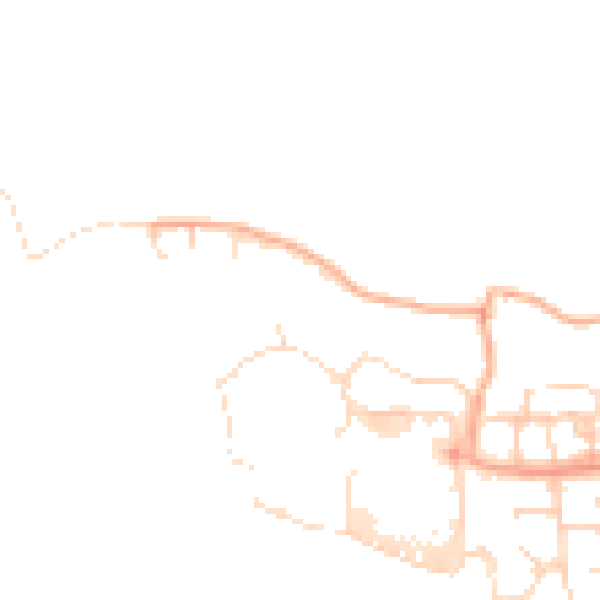 Daytime road noise heatmap for CM1 7TH