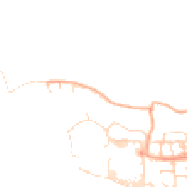 Daytime road noise heatmap for CM1 7TT