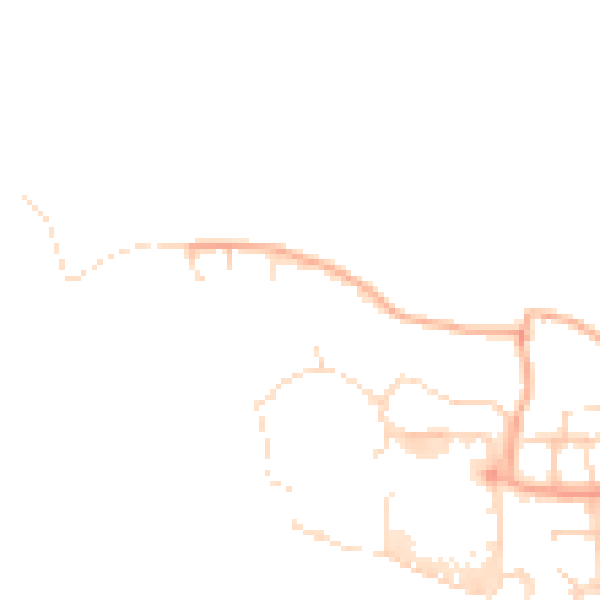 Daytime road noise heatmap for CM1 7TU
