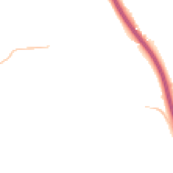 Night-time road noise heatmap for CM2 7JJ