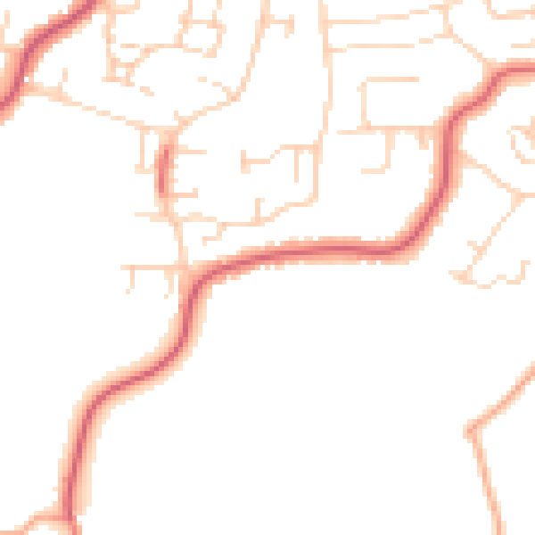 Daytime road noise heatmap for CM2 8DR