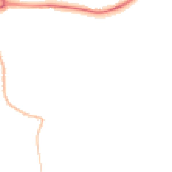 Night-time road noise heatmap for CM2 9EY