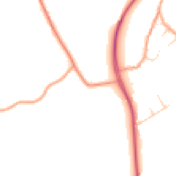 Daytime road noise heatmap for CM3 1AA