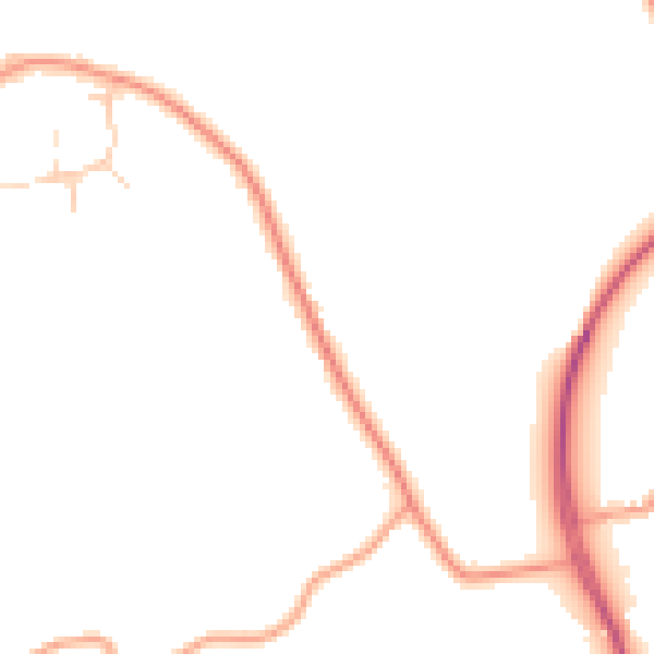 Daytime road noise heatmap for CM3 1AE