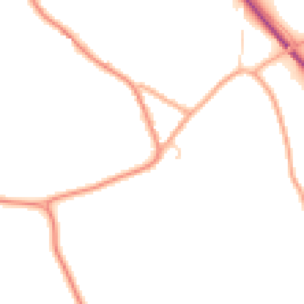Daytime road noise heatmap for CM3 1BA